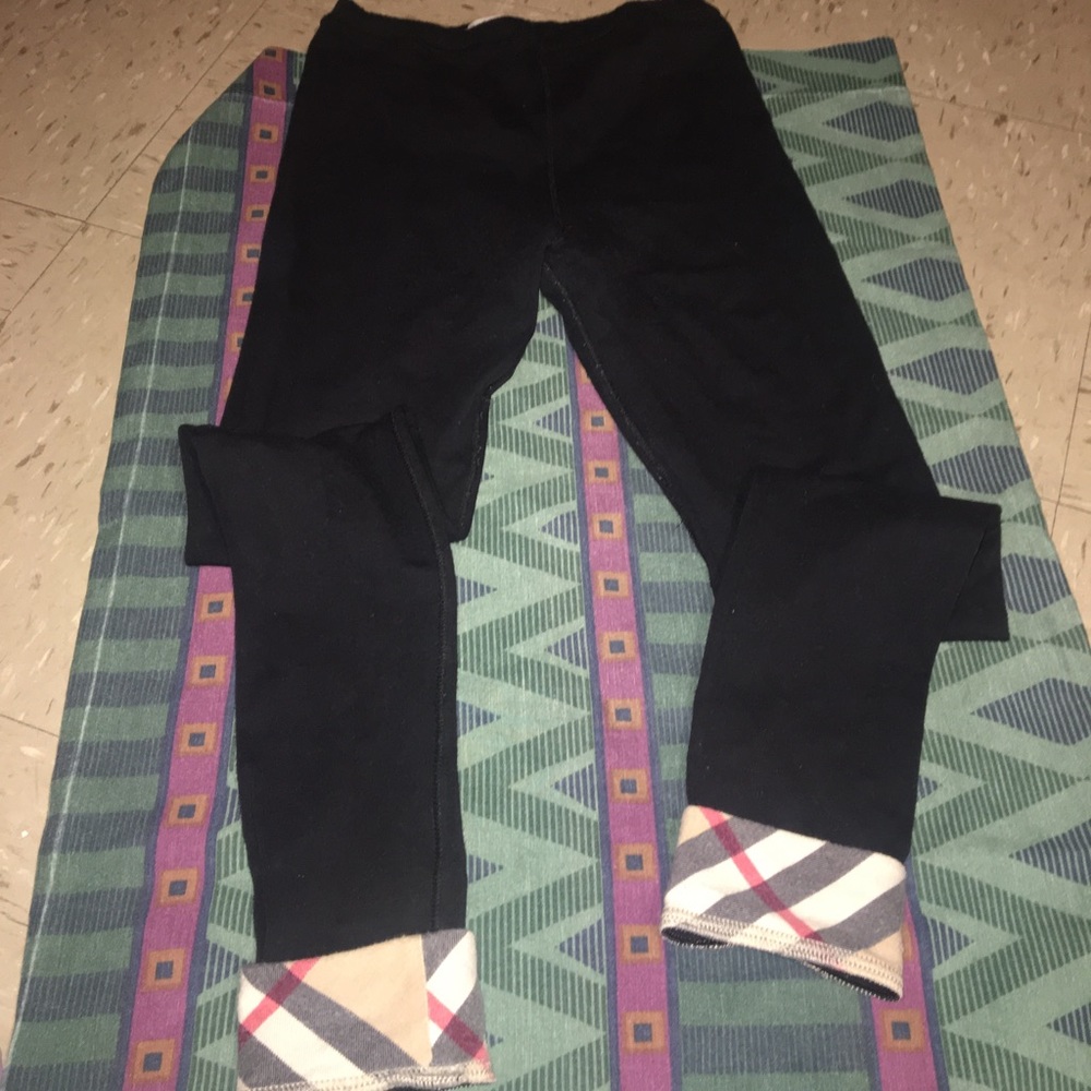 Girls gently used burberry leggings
